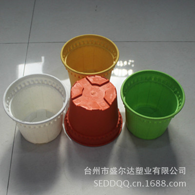 【廠家批發 迷你彩色塑料 小花盆 貨號2824-Y】價格,廠家,圖片,花盆、盆景盆,臺州市盛爾達塑業-
